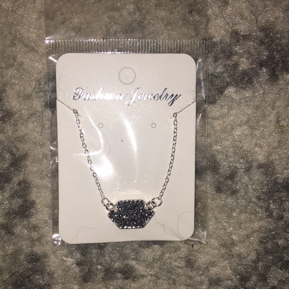 NEW! Platinum Drusy Kendra Scott necklace